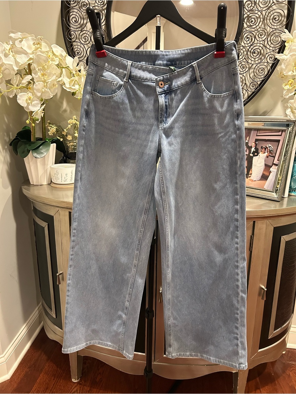 HALARA Light Blue Wide-Leg Jeans
